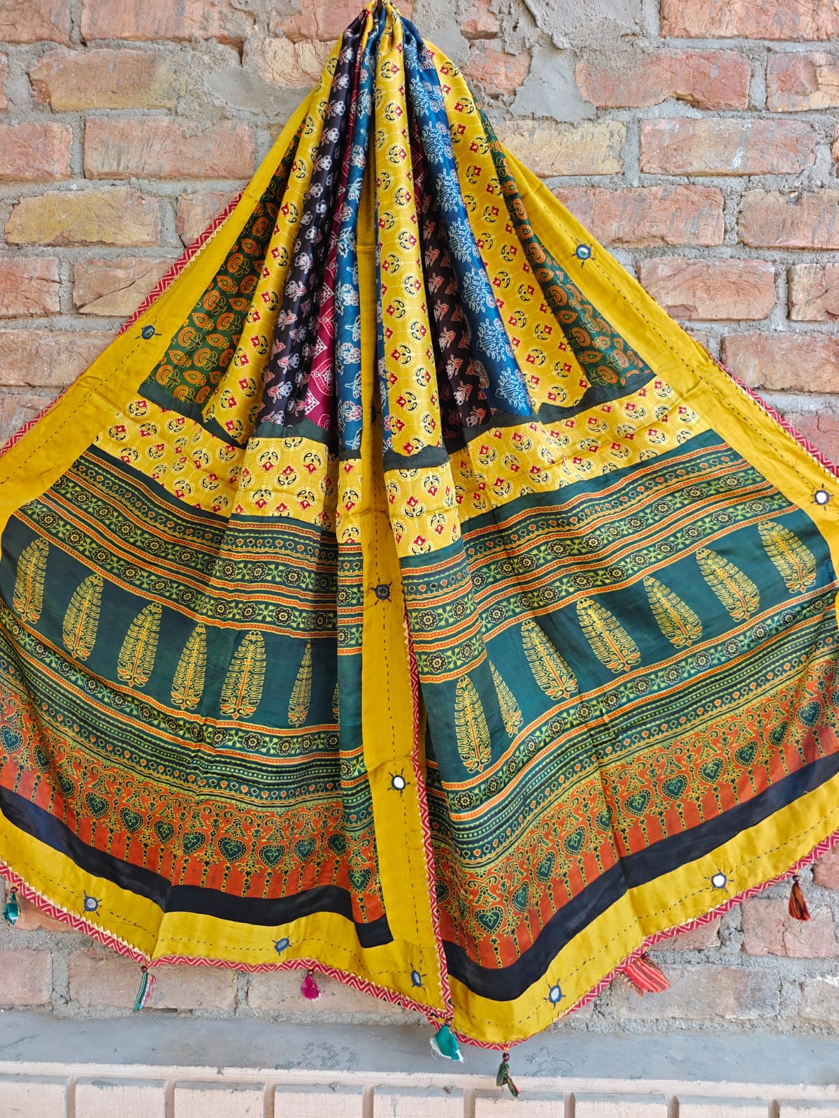 Modal Silk Patchwork Dupatta