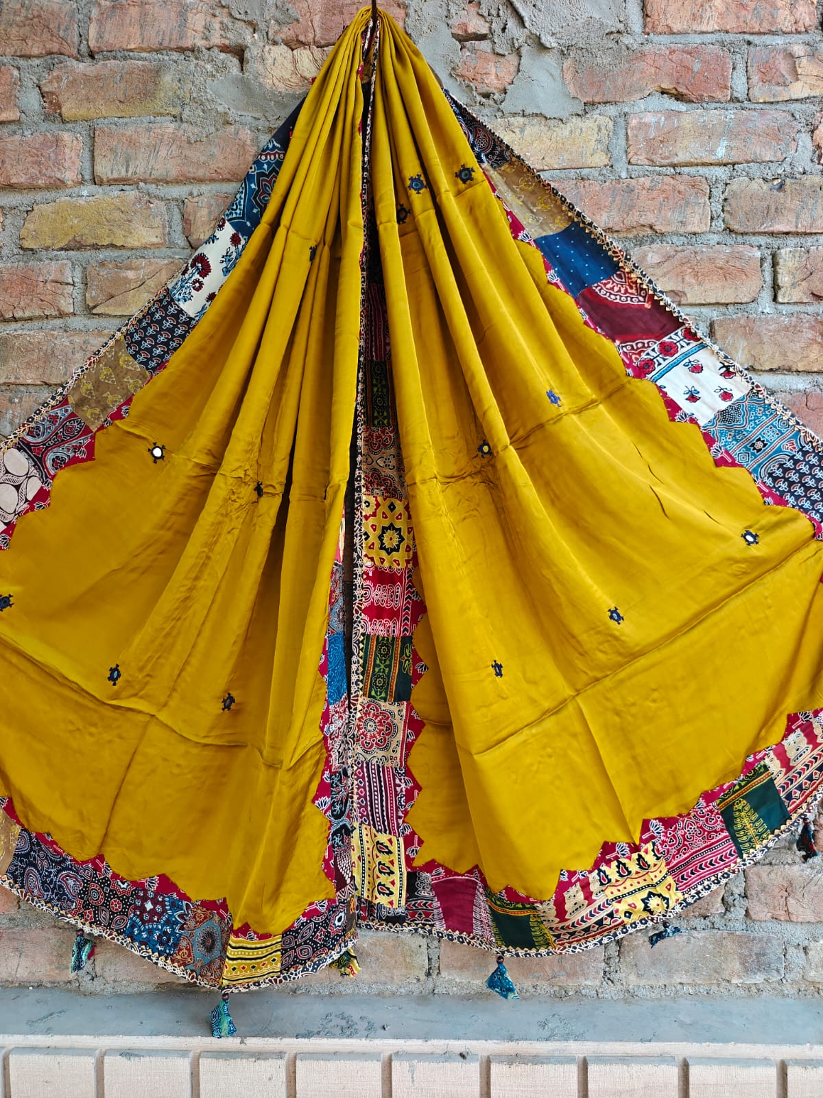 Modal Silk Patchwork Dupatta