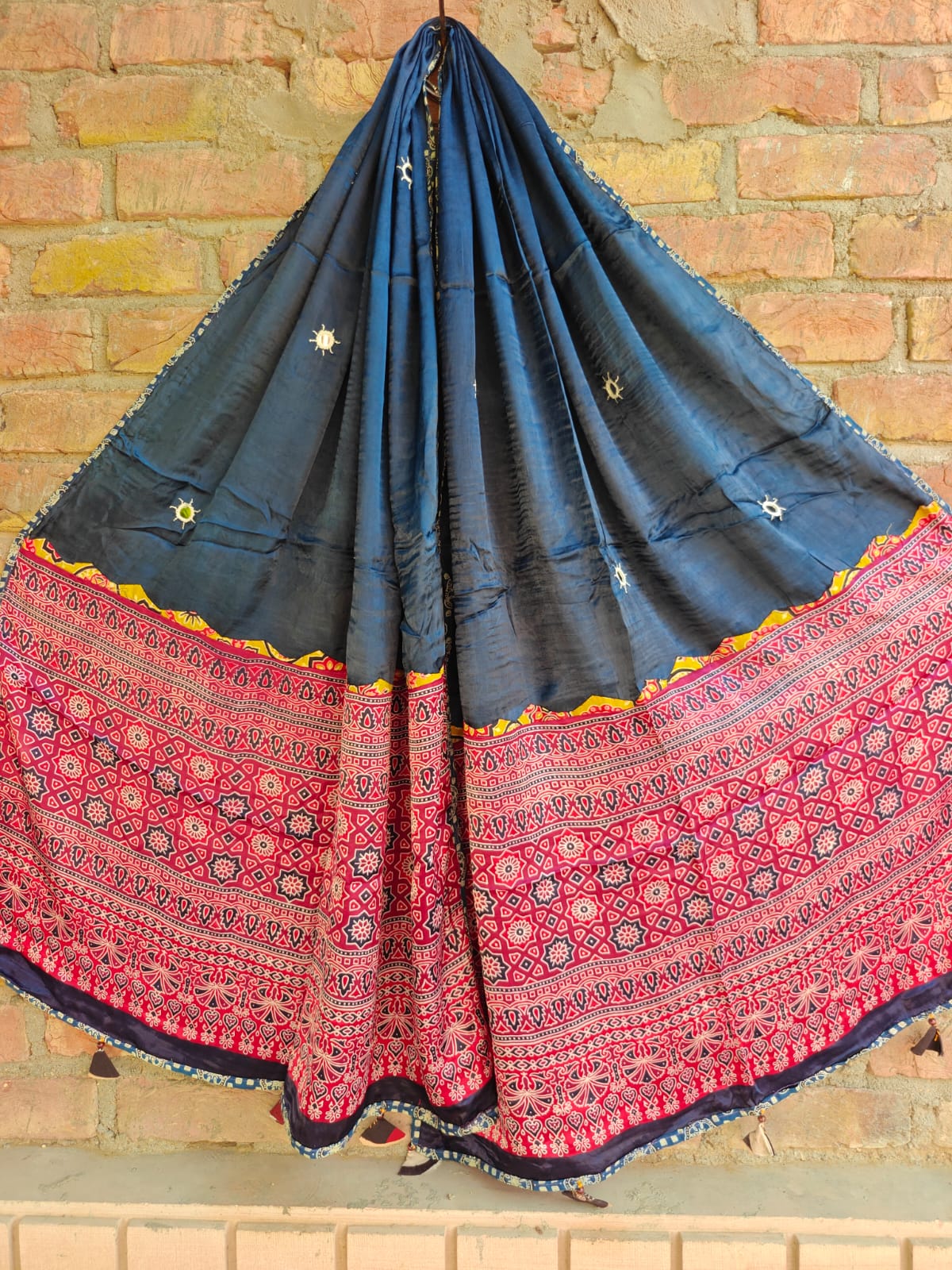 Modal Silk Patchwork Dupatta