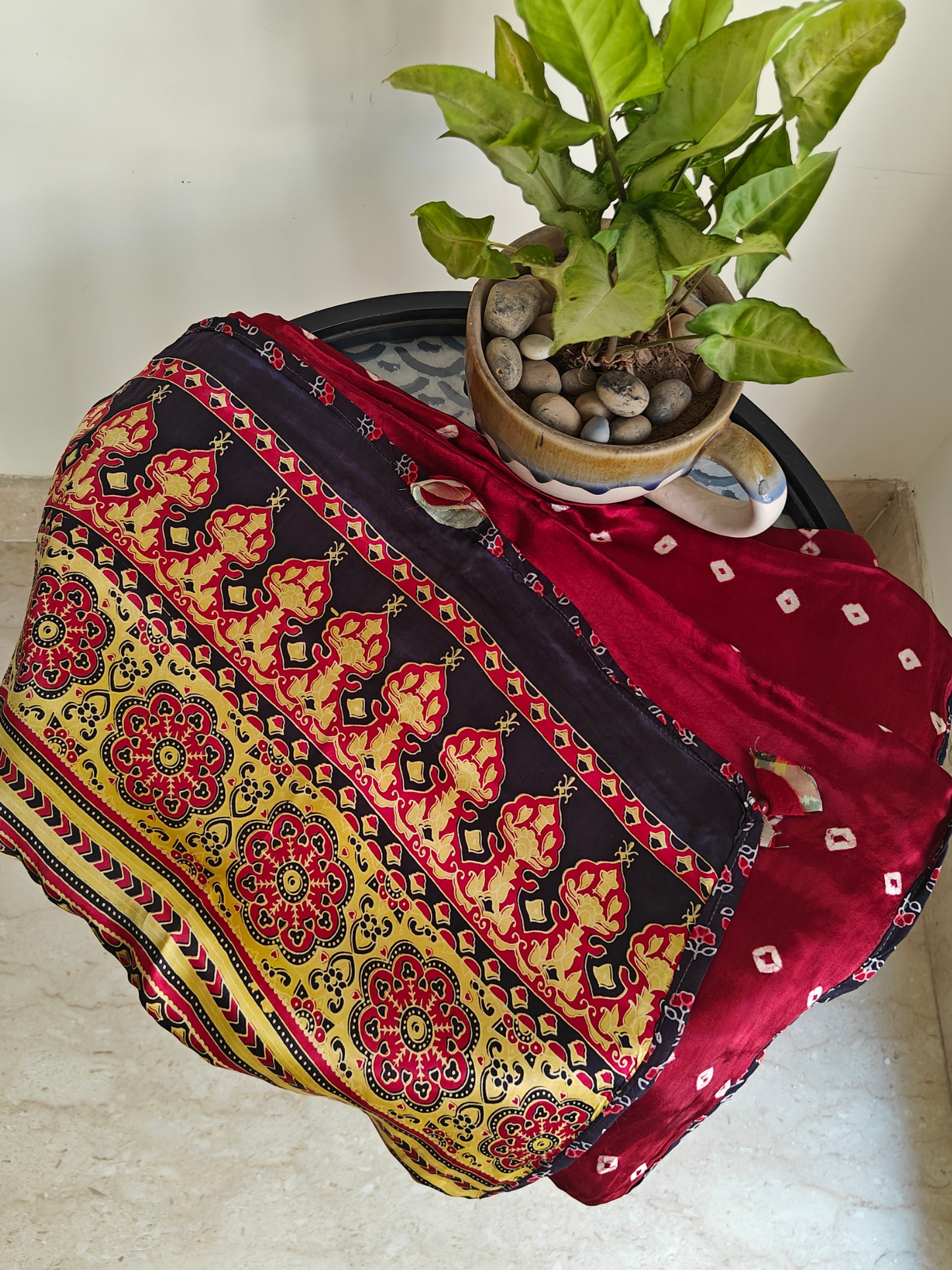 Modal Silk Patchwork Dupatta