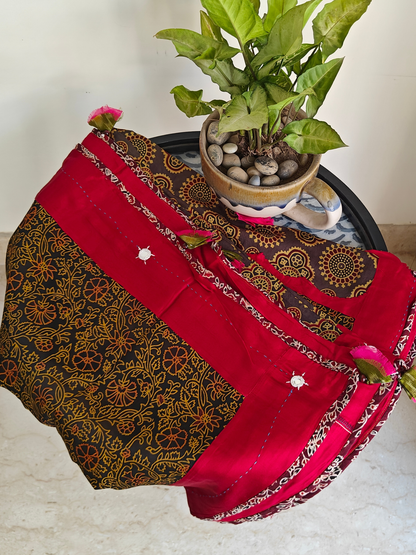 Modal Silk Patchwork Dupatta