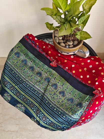 Modal Silk Patchwork Dupatta