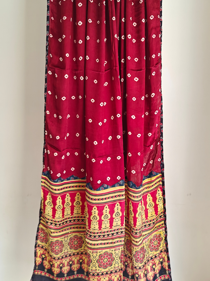 Modal Silk Patchwork Dupatta