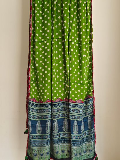 Modal Silk Patchwork Dupatta