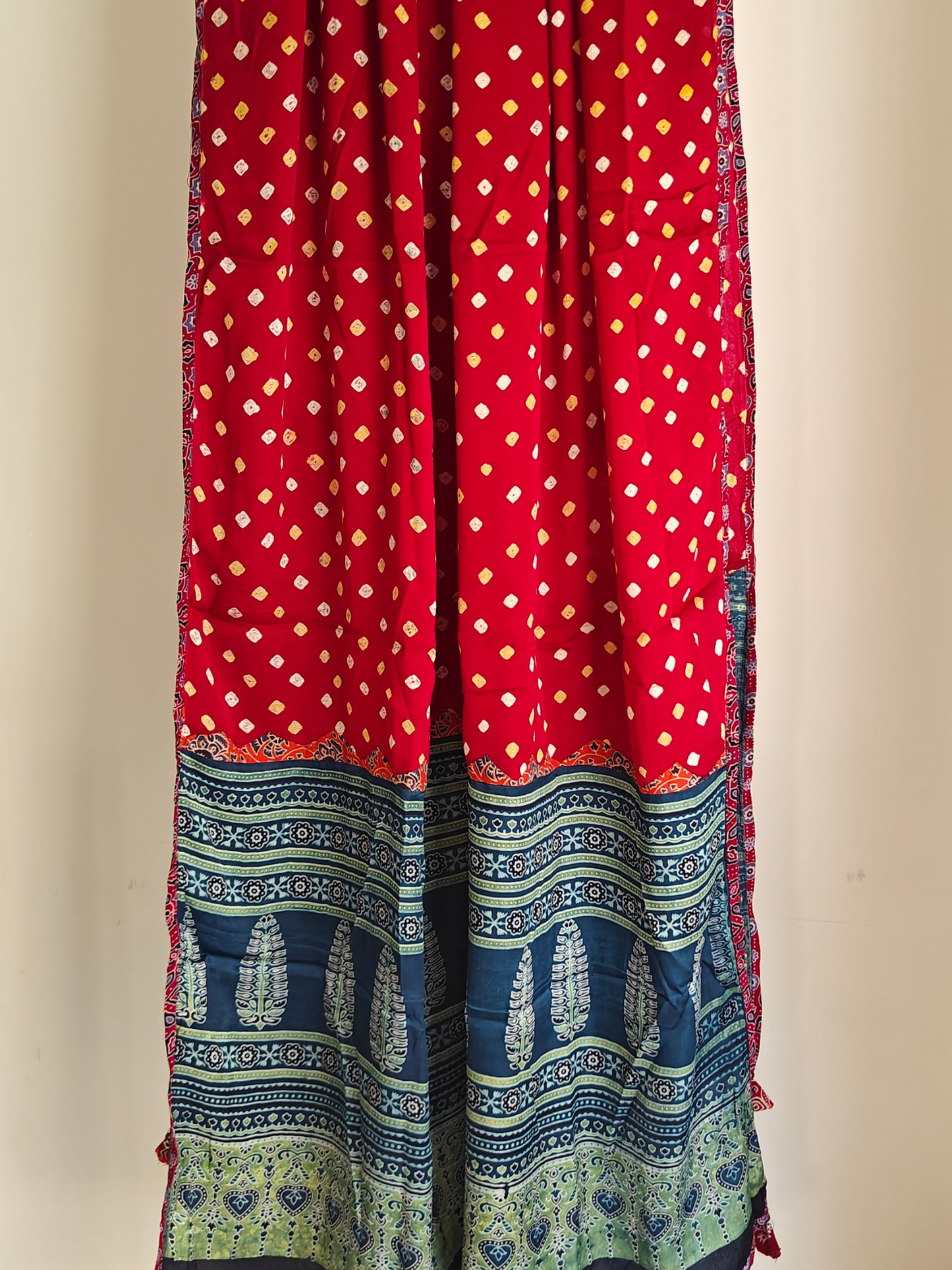 Modal Silk Patchwork Dupatta