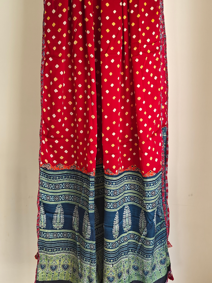 Modal Silk Patchwork Dupatta
