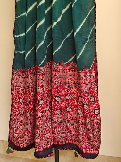 Modal Silk Patchwork Dupatta