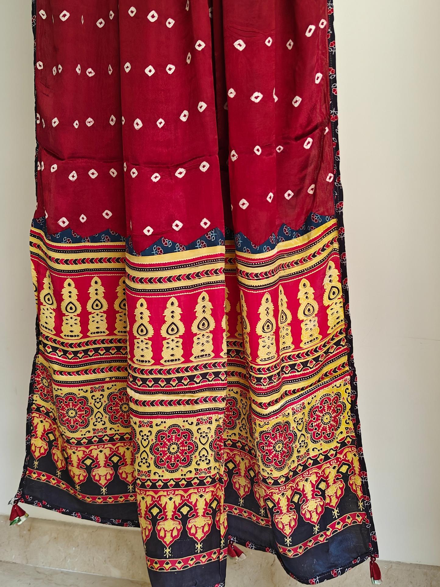 Modal Silk Patchwork Dupatta