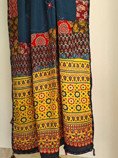 Modal Silk Patchwork Dupatta