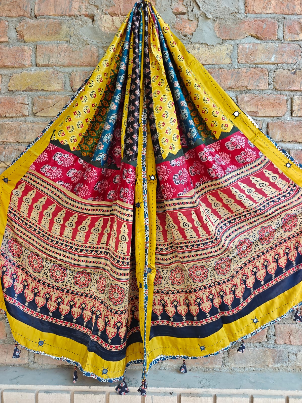 Modal Silk Patchwork Dupatta