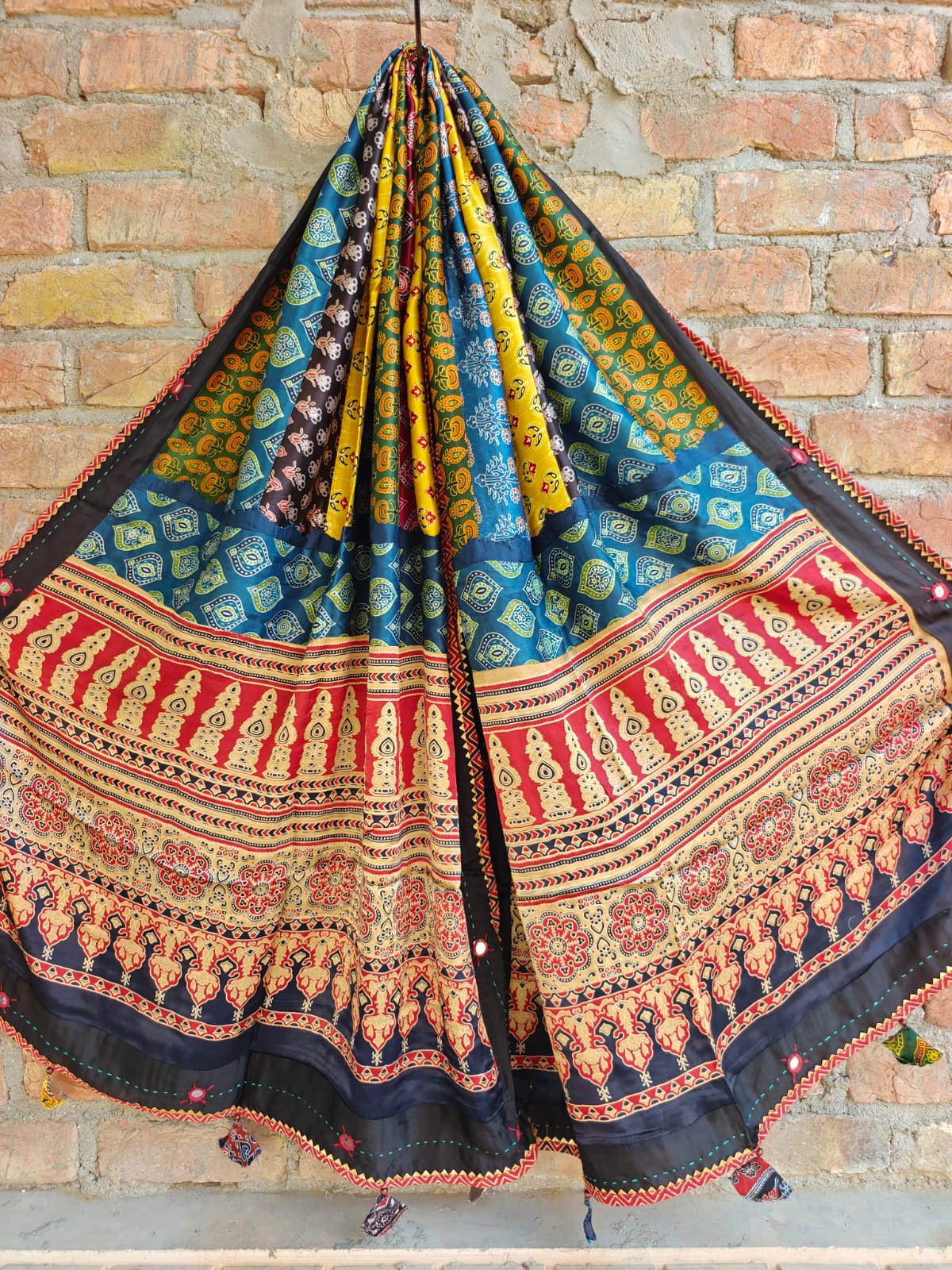 Modal Silk Patchwork Dupatta