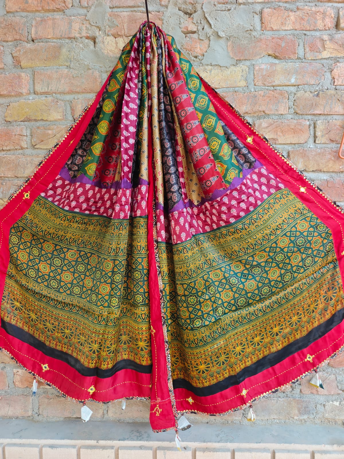Modal Silk Patchwork Dupatta