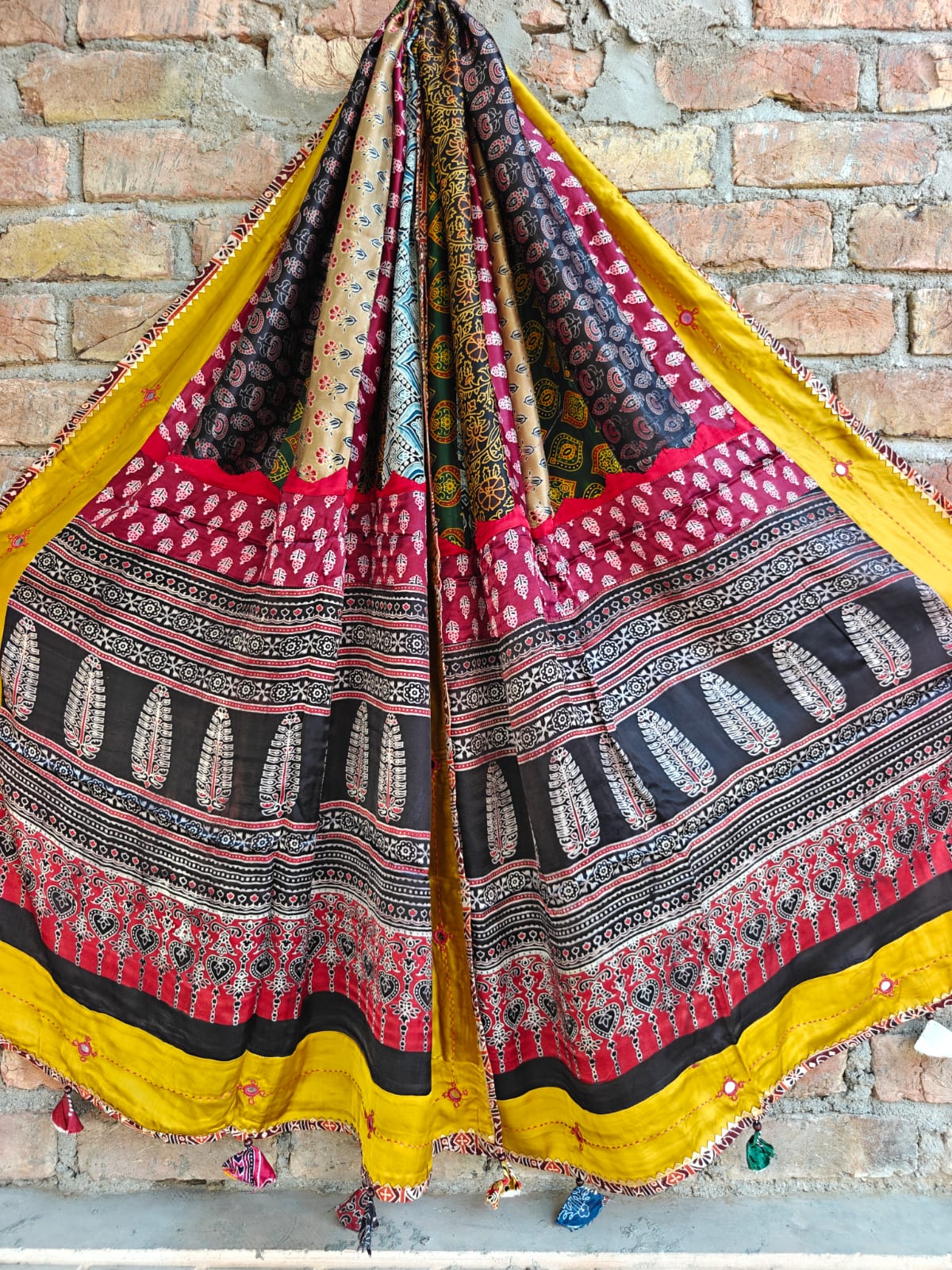 Modal Silk Patchwork Dupatta