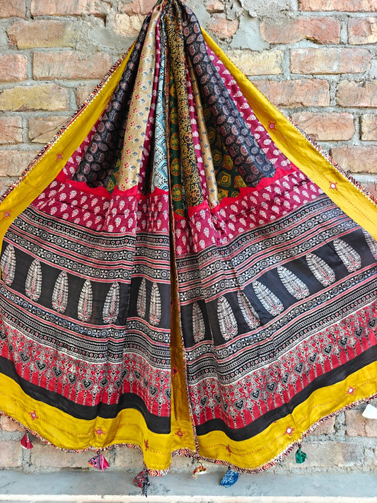 Modal Silk Patchwork Dupatta