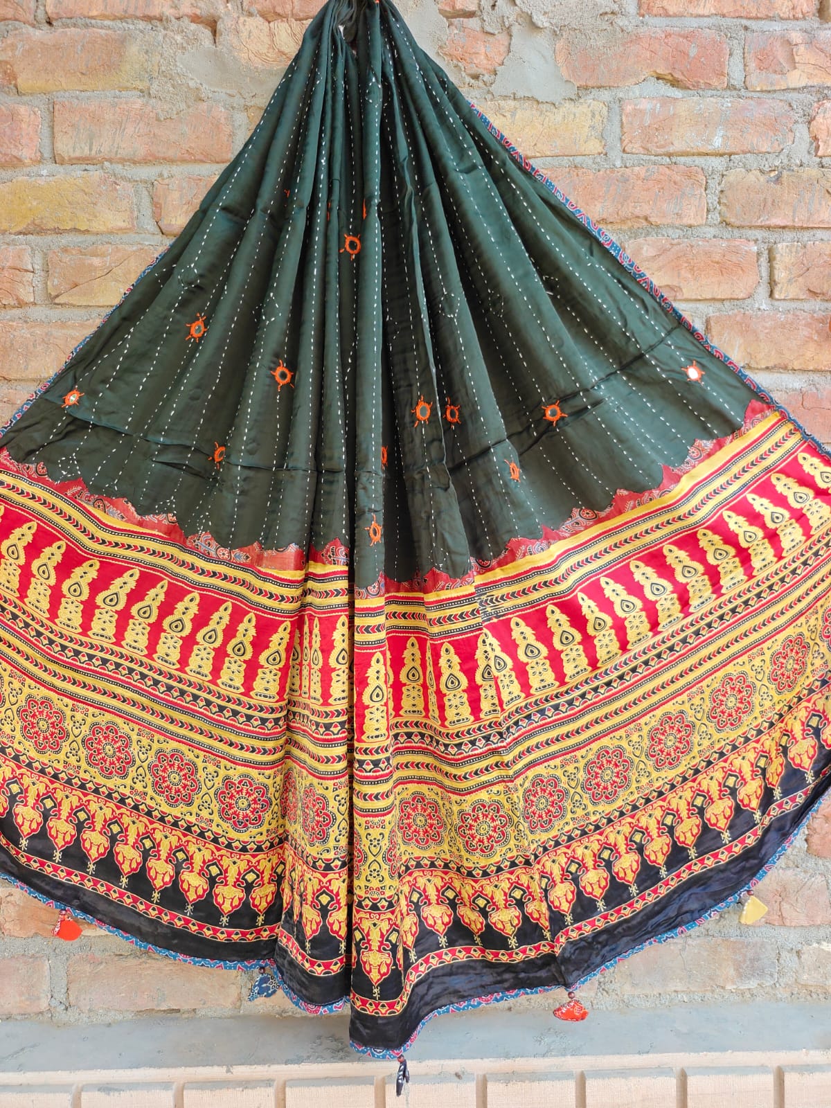 Modal Silk Patchwork Dupatta