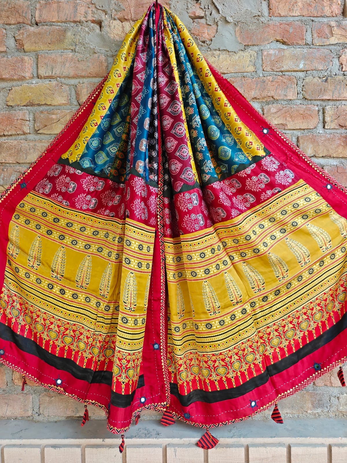 Modal Silk Patchwork Dupatta