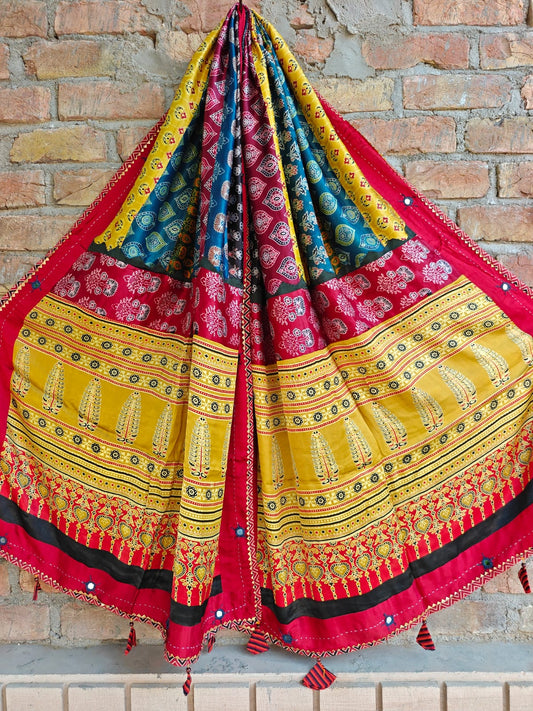 Modal Silk Patchwork Dupatta