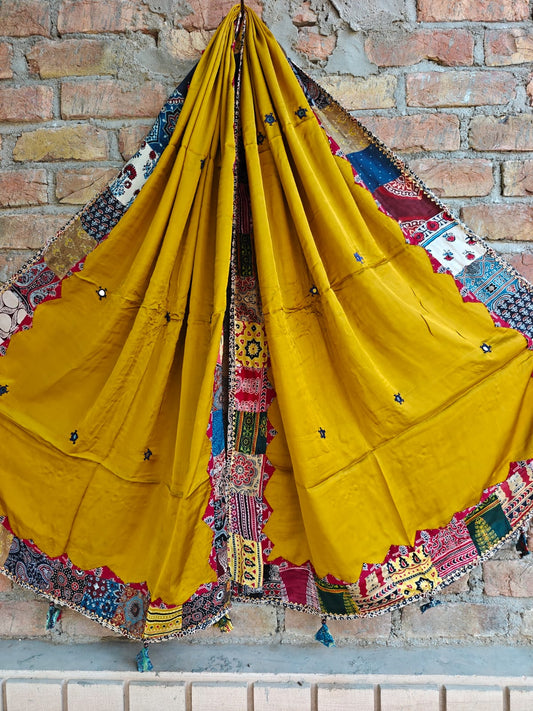 Modal Silk Patchwork Dupatta