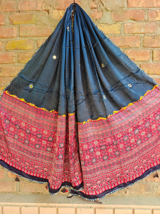 Modal Silk Patchwork Dupatta
