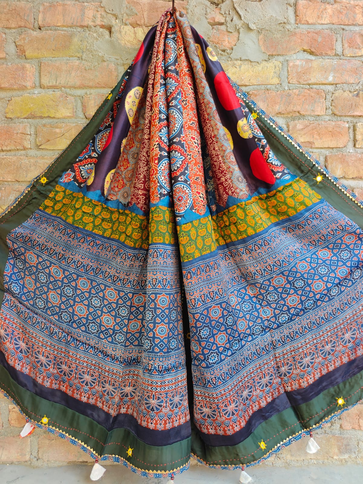 Modal Silk Patchwork Dupatta